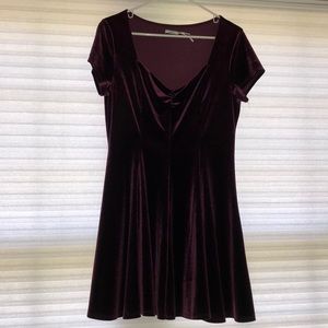 kimchi blue urban outfitters velvet dress